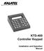 KTD-400 Controller Keypad. Installation and Operation Manual