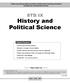 History and Political Science