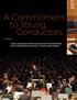 ACommitment Conductors BY DIANA BURGWYN