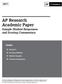 AP Research Academic Paper
