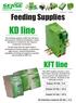 Feeding Supplies. KFT line. Output 24 Vdc / 5 A. Output 24 Vdc / 10 A. Output 24 Vdc / 20 A. AS-Interface network 30 Vdc / 4 A