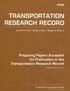 Preparing Papers Accepted for Publication in the Transportation Research Record