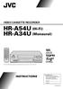 HR-A54U (Hi-Fi) HR-A34U (Monaural)