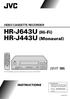 HR-J643U (Hi-Fi) HR-J443U (Monaural)