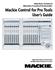 Mackie Control for Pro Tools User s Guide