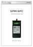 SPM 6PC. SAT-Kabel. RF level meter MANUAL. Devices as of version v2.01