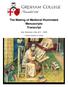 The Making of Medieval Illuminated Manuscripts Transcript