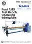 Ford AMS Test Bench Operating Instructions