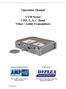 Operation Manual. VT50 Series UHF, L, S, C-Band Video / Audio Transmitters