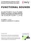 FUNCTIONAL SOUNDS AUDITORY CULTURE AND SOUND CONCEPTS IN EVERYDAY LIFE