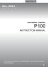P100 INSTRUCTION MANUAL DOCUMENT CAMERA. English P50~P97