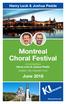 Montreal Choral Festival