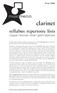 clarinet syllabus repertoire lists copper / bronze / silver / gold / platinum from 2006