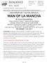 MEDIA CONTACT Michael Duncan Smith x8205 NEW REPERTORY THEATRE PRESENTS MAN OF LA MANCHA BY DALE WASSERMAN