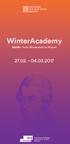 WinterAcademy. MoMo - from Monteverdi to Mozart