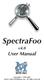 SpectraFoo v4.0 User Manual METRIC HALO Copyright Metric Halo Distribution, Inc. All rights reserved.