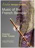 Music of the French Baroque