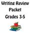 Writing Review Packet Grades 3-5