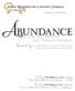 Abundance. a cornucopia of all things choral. Idaho Washington Concert Chorale. Sponsored by Sung Ahn & Miho Nam, Gordon & Dene Thomas,