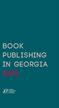 Book Publishing in Georgia 2013