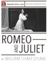 EDUCATION TOUR RESOURCE GUIDE ROMEO JULIET AND BY WILLIAM SHAKESPEARE