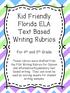 Kid Friendly Florida ELA Text Based Writing Rubrics