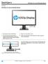 QuickSpecs. HP V203p 19.5-inch LED Backlit Monitor. HP V203p 19.5-inch LED Backlit Monitor. Overview