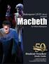 Macbeth. Student-Teacher Study Guide. Shakespeare LIVE! 2012 presents. By William Shakespeare