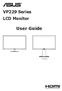 VP229 Series LCD Monitor User Guide