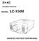 MULTIMEDIA PROJECTOR MODEL LC-X50M OWNER'S INSTRUCTION MANUAL