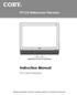 TFT LCD Widescreen Television Instruction Manual