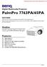 PalmPro 7763PA/65PA. Outline. Features. Digital Multimedia Projector. User s Guide. Téléchargé depuis