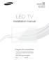 LED TV Installation manual
