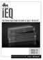 ieq ieq-15 ieq-31 Dual Channel Digital Graphic EQ/Limiter w/type V NR and AFS User Manual
