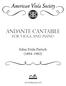 Andante Cantabile for Viola and piano