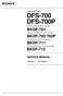 DFS-700 DFS-700P BKDF-712 SERVICE MANUAL. Volume 1 1st Edition DME SWITCHER DIGITAL/ANALOG INPUT BOARD BKDF-701