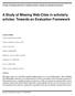 A Study of Missing Web-Cites in scholarly articles: Towards an Evaluation Framework