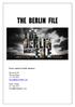 THE BERLIN FILE. Press contacts North America: Silversalt PR Thessa Mooij