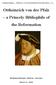 Ottheinrich von der Pfalz a Princely Bibliophile of the Reformation
