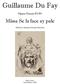 Guillaume Du Fay. Missa Se la face ay pale. Opera Omnia 03/04. Edited by Alejandro Enrique Planchart