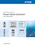 Power Factor Correction Power Quality Solutions
