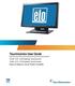 Touchmonitor User Guide. 1519L 15.6 LCD Desktop Touchmonitor 1919L 18.5 LCD Desktop Touchmonitor (Optional Magnetic Stripe Reader Available)