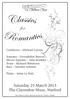 for Saturday 23 March 2013 The Clarendon Muse, Watford Conductor - Michael Cayton