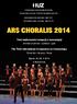 INTERNATIONAL CHORAL INSTITUTE. Ars Choralis Treći međunarodni simpozij o korusologiji. zborska umjetnost pjevanje glas