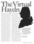 TheVirtual Haydn. IN MANY WAYS THE SUCCESS of