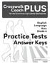 Practice Tests Answer Keys