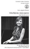Non-degree Recital. Emily Bateman, mezzo-soprano. Kennesaw State University School of Music. Sherri Barrett, piano