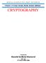 CRYPTOGRAPHY. Sharafat Ibn Mollah Mosharraf TOUCH-N-PASS EXAM CRAM GUIDE SERIES. Special Edition for CSEDU. Students CSE, DU )