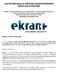 CALL FOR NEW edition of EUROPEAN TRAINING PROGRAMME EKRAN IS NOW OPEN