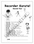 Recorder Karate! Second Year